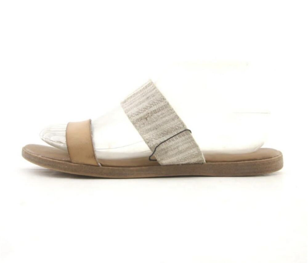 Universal Thread Slide Sandals Women’s US 10 Tan Open Toe Flat Slip On Comfort
